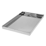 Bandeja Canto Liso Inox 35x25x2cm