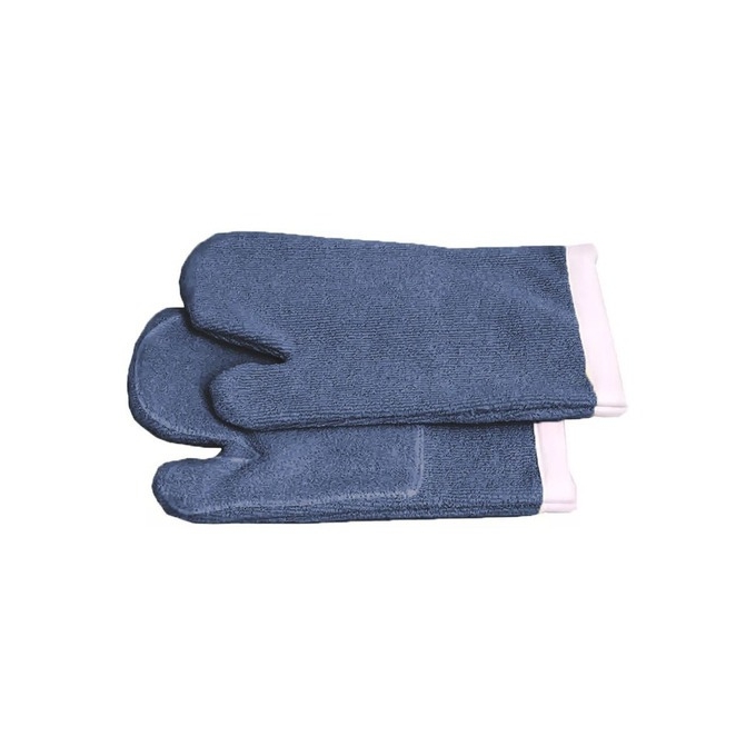 Luva Mão de Gato Cano Curto Azul 35cm