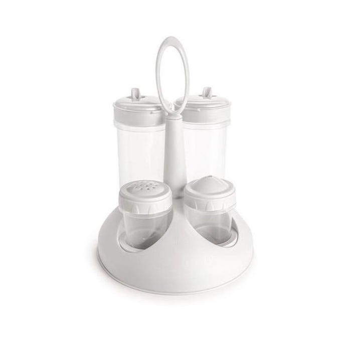 Galheteiro com Saleiro e Paliteiro 5 pcs